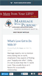 Mobile Screenshot of marriagewithpurpose.com