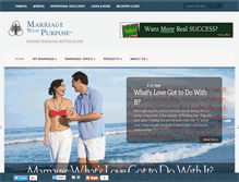 Tablet Screenshot of marriagewithpurpose.com